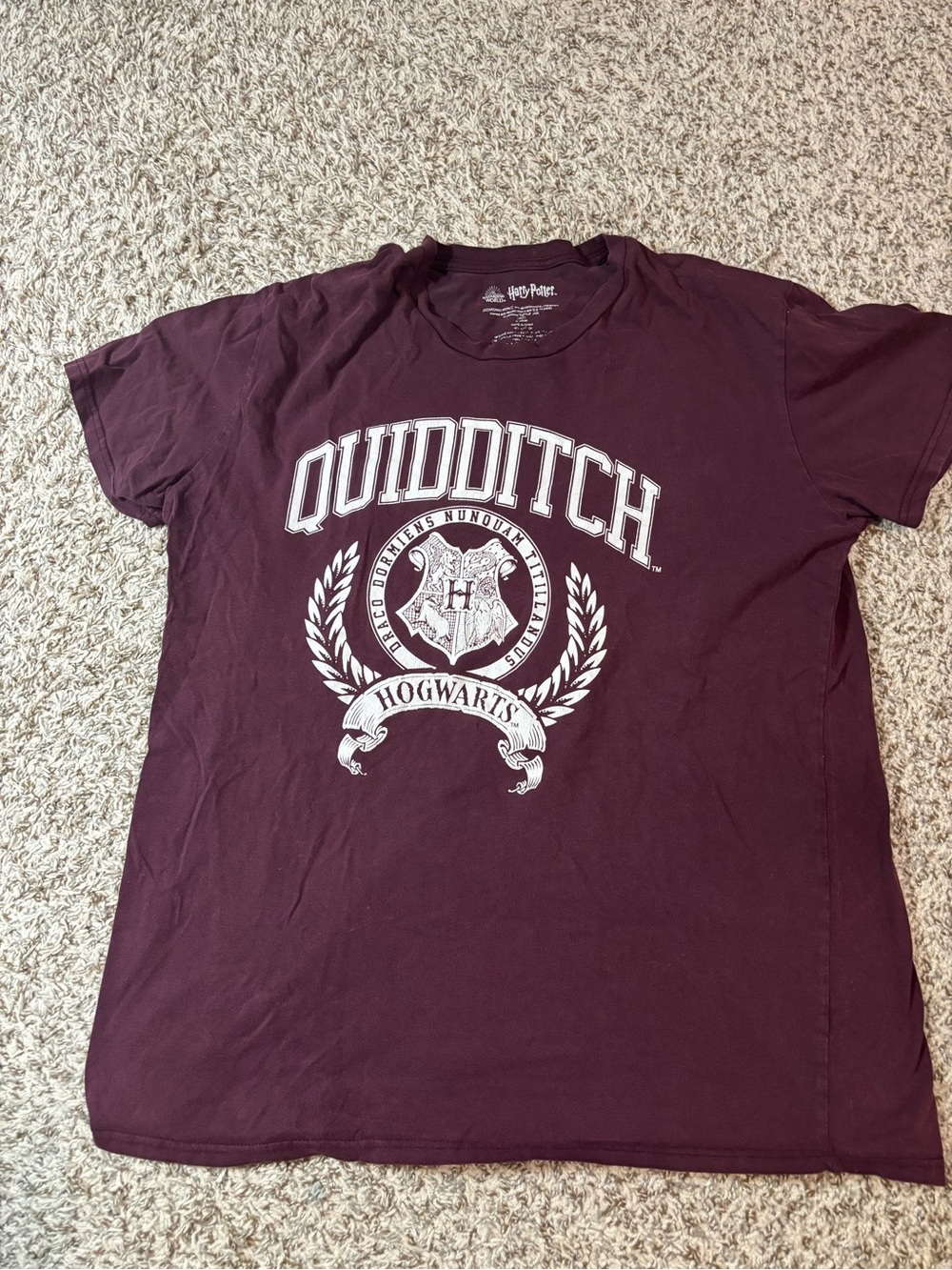 Warner Bros. Maroon Hogwarts Quidditch Graphic Tee